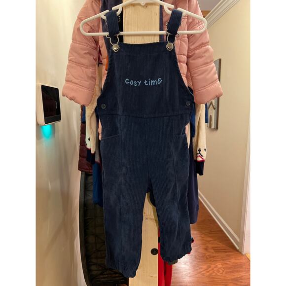 Navy Corduroy Baby Overalls 12-18M Cosy Time So Cute Brand - Picture 1 of 6